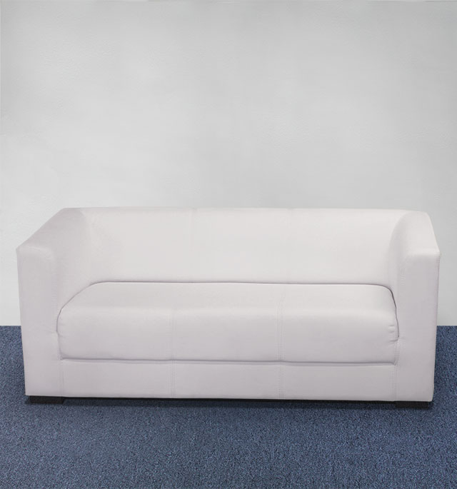 Sofa elegant 3er weiss